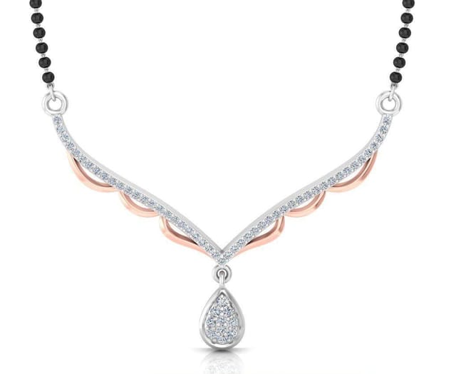 Neelam (Sapphire's Beauty) Diamond Mangalsutra