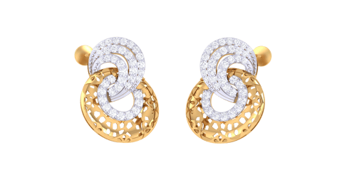 Mani Mala (Jewel Garland) Diamond Earrings