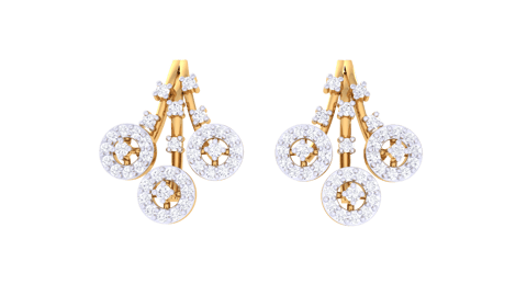 Dazzling Twists Diamond Earrings