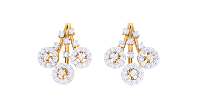 Dazzling Twists Diamond Earrings