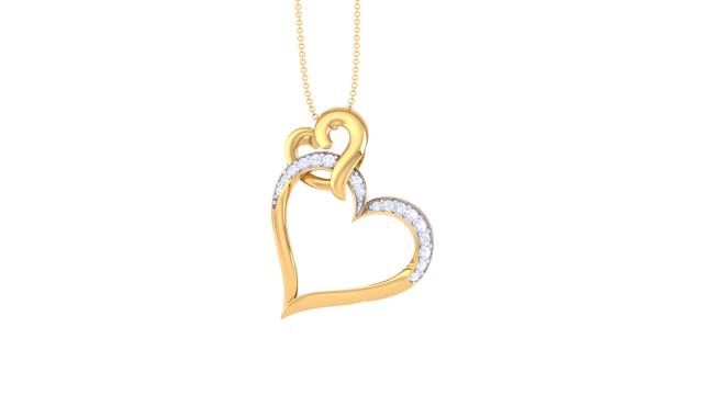 Eternal Love Heart Diamond Pendant