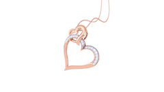 Eternal Love Heart Diamond Pendant