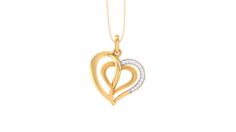 Precious Moments Heart Diamond Pendant