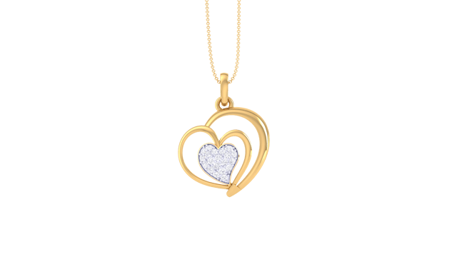 Cherished Connection Heart Diamond Pendant