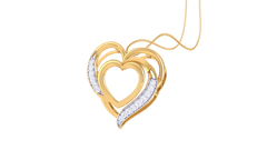 Loving Embrace Heart Diamond Pendant