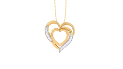 Loving Embrace Heart Diamond Pendant