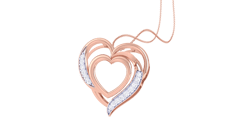 Loving Embrace Heart Diamond Pendant