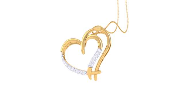 Sparkling Love Bond Diamond Pendant