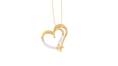 Sparkling Love Bond Diamond Pendant