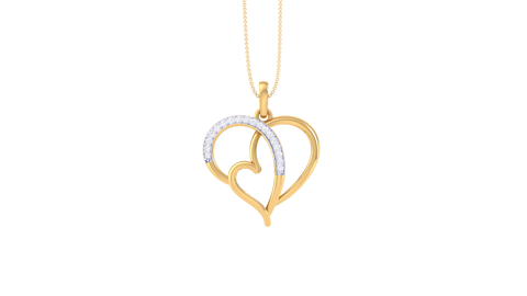 Heart of Love Diamond Pendant