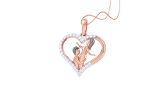 Cupid's Charm Diamond Pendant