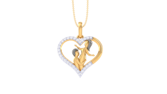 Cupid's Charm Diamond Pendant