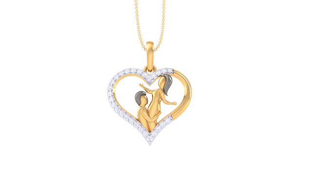 Cupid's Charm Diamond Pendant