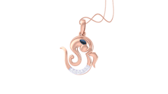 Ganeshaya Namah Diamond pendant