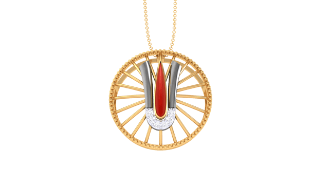 Divine Vishnu Diamond pendant